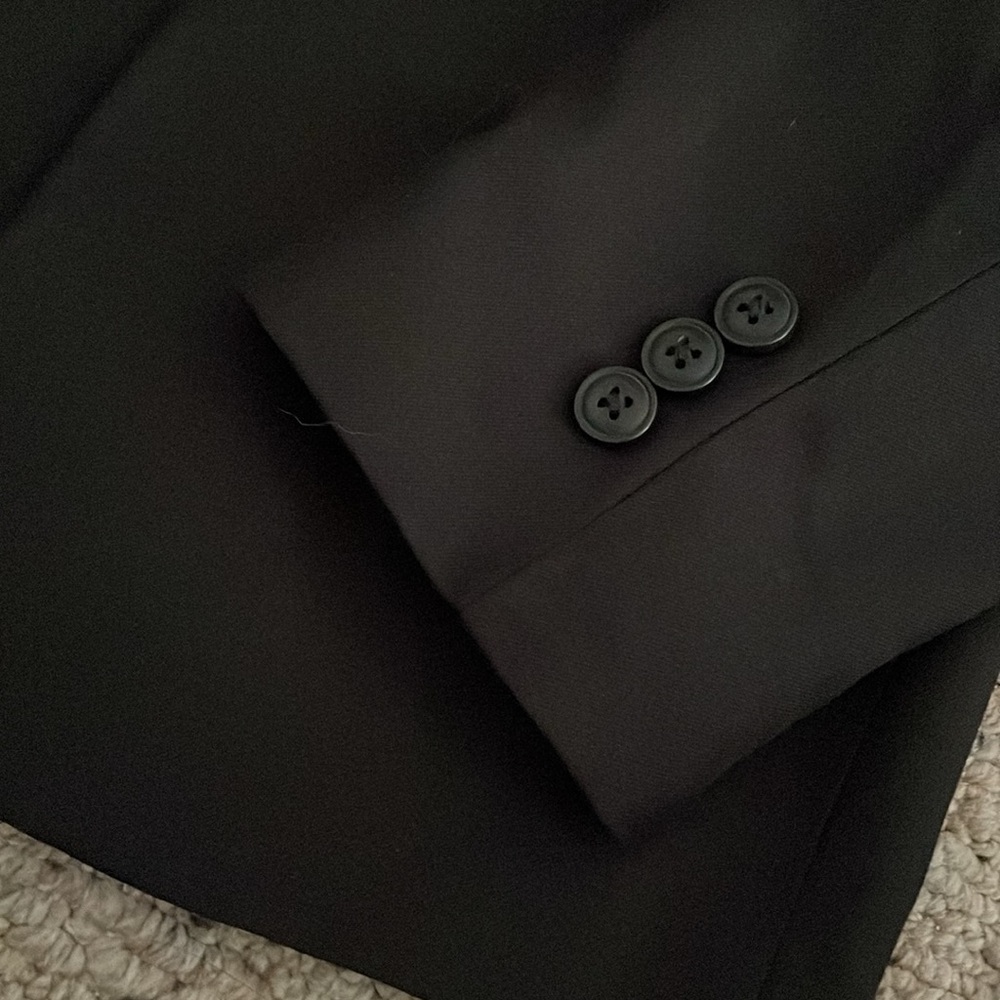 Chaps Boys Black Suit Coat/Blazer - Size 14 - Picture 4 of 7